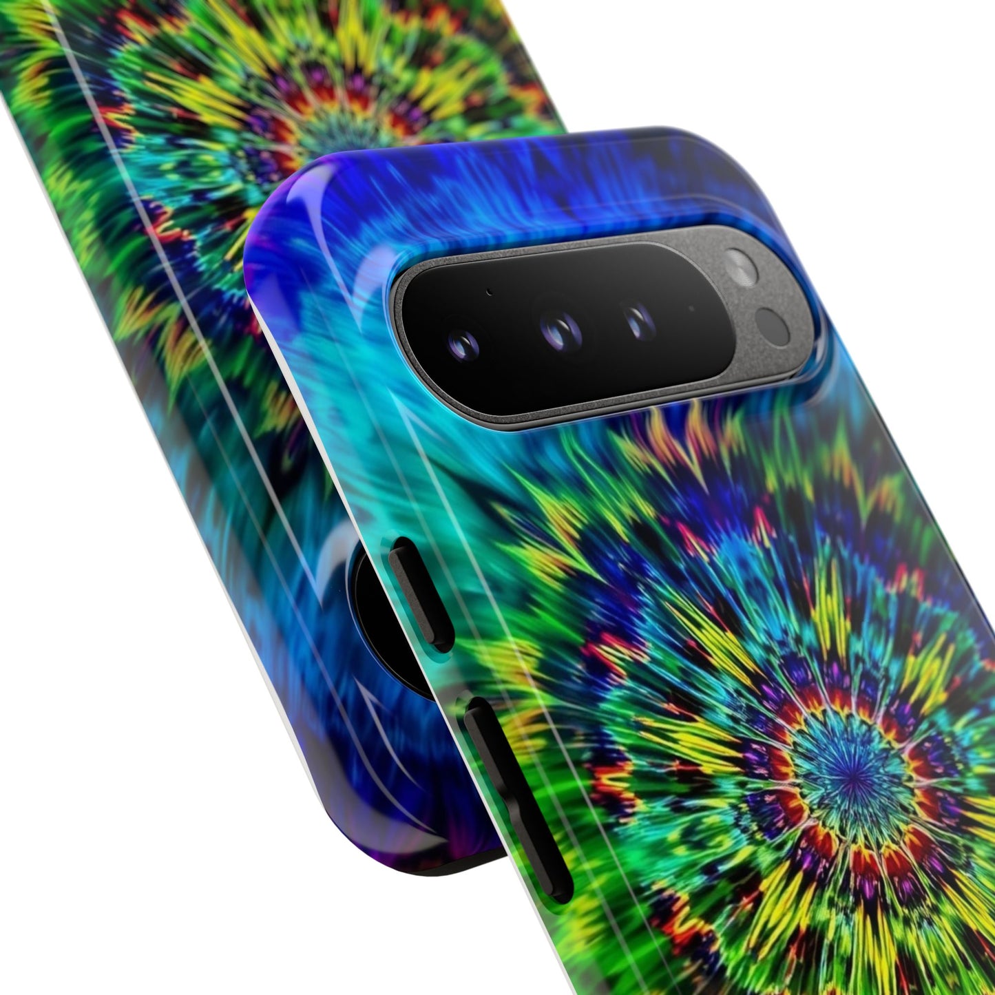 Funda para teléfono Google Psychedelic Tie-Dye Mandala: protección resistente y vibrante