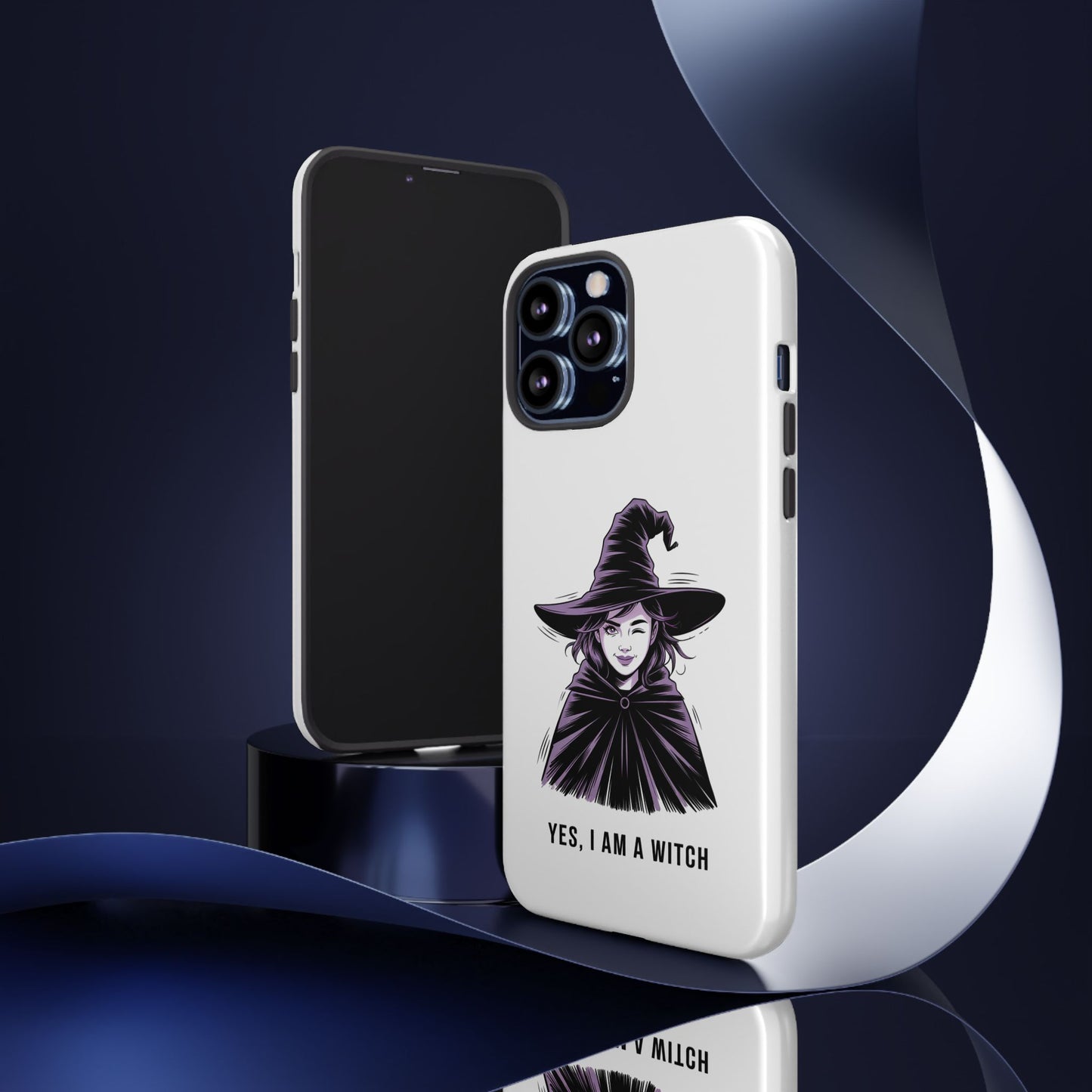 iPhone Yes, I Am a Witch Phone Case — Gothic Witch Illustration Protective Cover