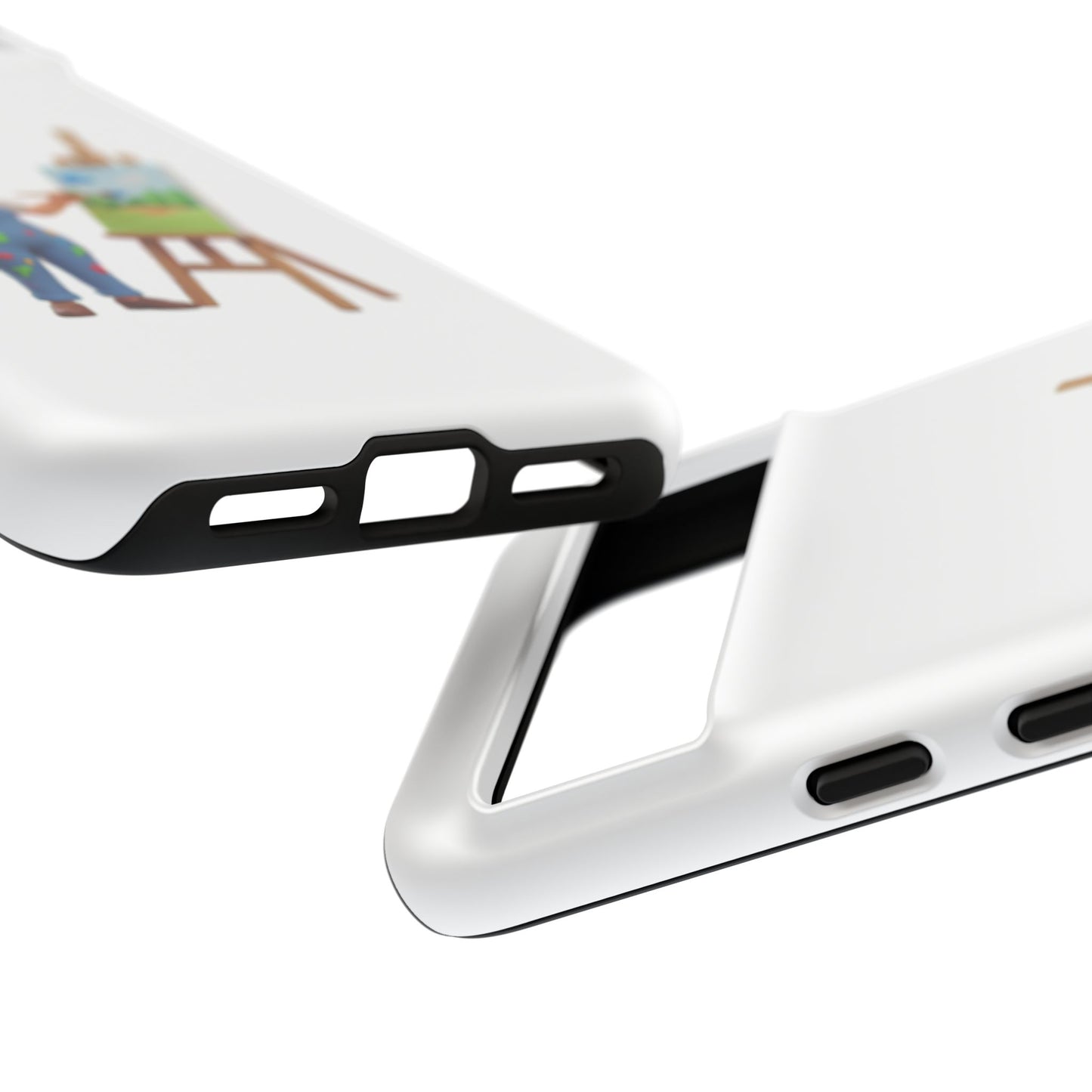 Google Artist Painting Phone Case — Cute Female Painter Illustration Phone Cover