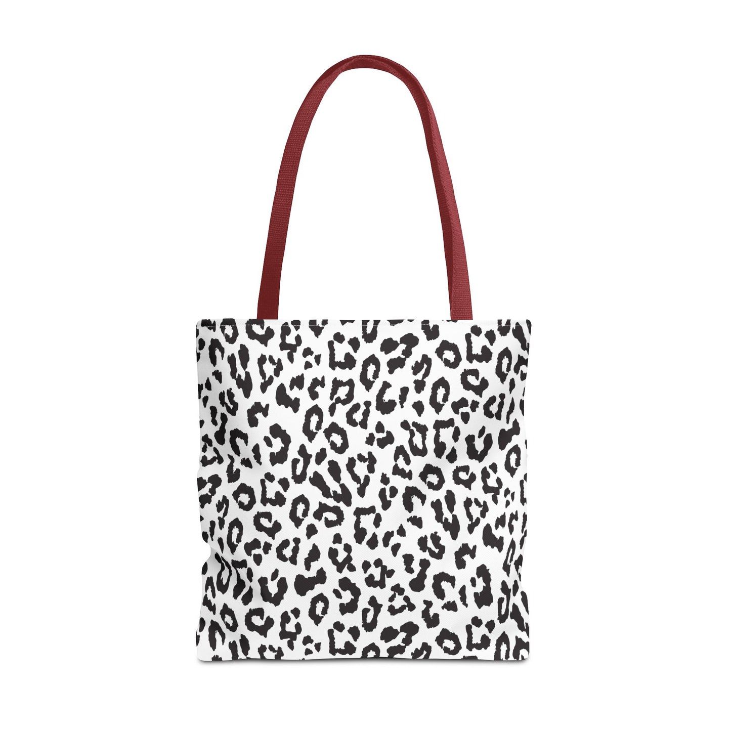 Leopard Print Tote Bag — Black & White All-Over-Print Shopper