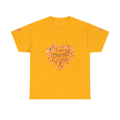 Proud of You Heart T‑Shirt with embroidery