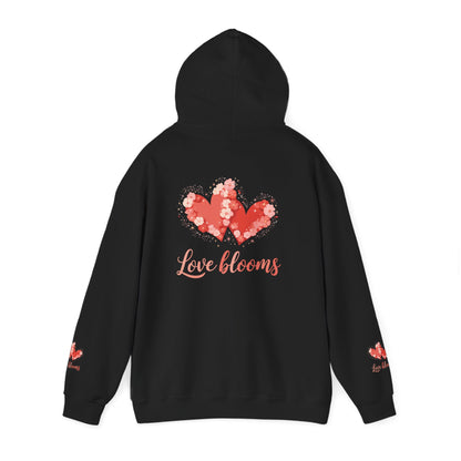 Hoodie — Love Blooms Heart Floral Design