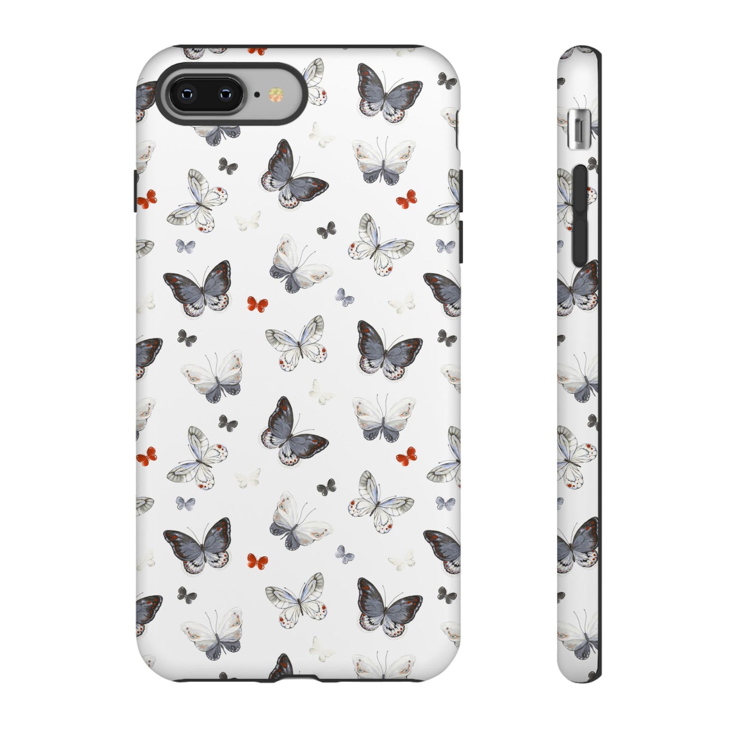 iPhone Butterfly Pattern Tough Phone Case — Protective Floral-Inspired iPhone Case