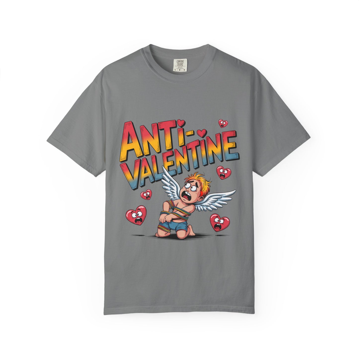 Camiseta anti-San Valentín: Divertida camiseta gráfica con el rechazo de Cupido