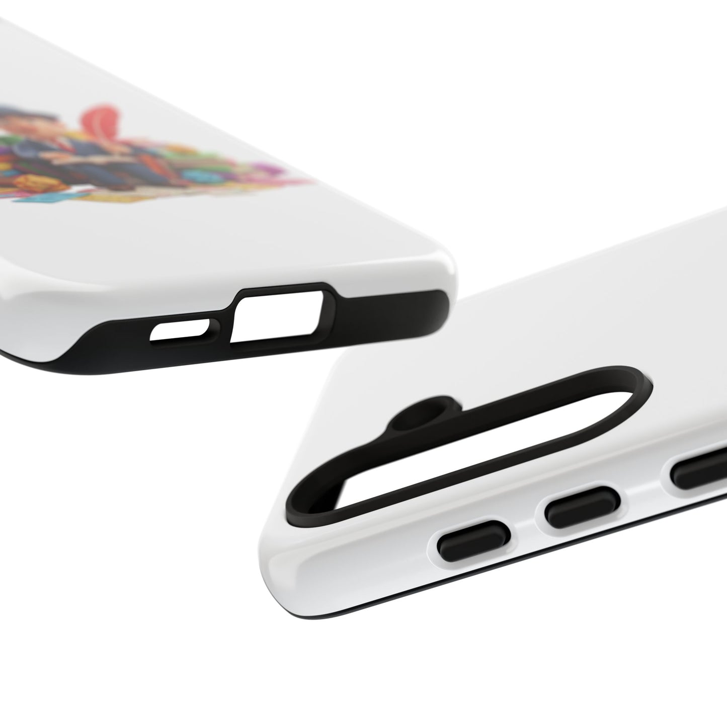 Samsung Bookworm Illustration Phone Case — Cute Scholar with Feather Pen