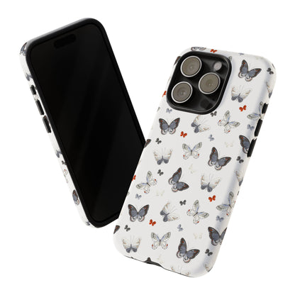 iPhone Butterfly Pattern Tough Phone Case — Protective Floral-Inspired iPhone Case