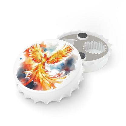 Abridor de botellas Phoenix: abridor de cerveza Firebird vibrante, regalo de bar colorido