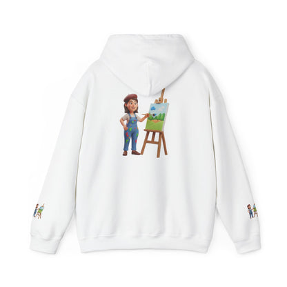 Artist Painting Hoodie — Cute Painter Illustration Pullover
