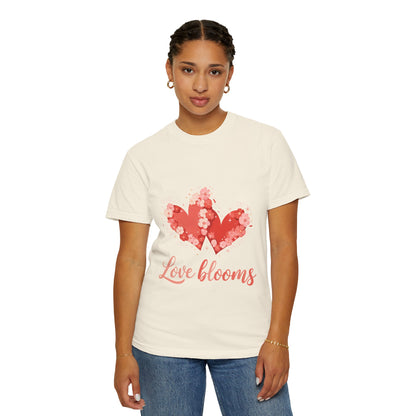 Love Blooms T-Shirt — Floral Heart Graphic Tee for Valentine’s Day