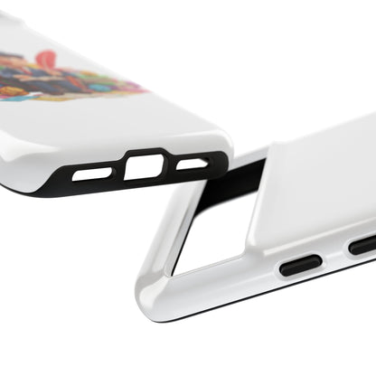 Google Author's Journey Phone Case — Cute Writer Illustration, Books & Quill Protective Cover