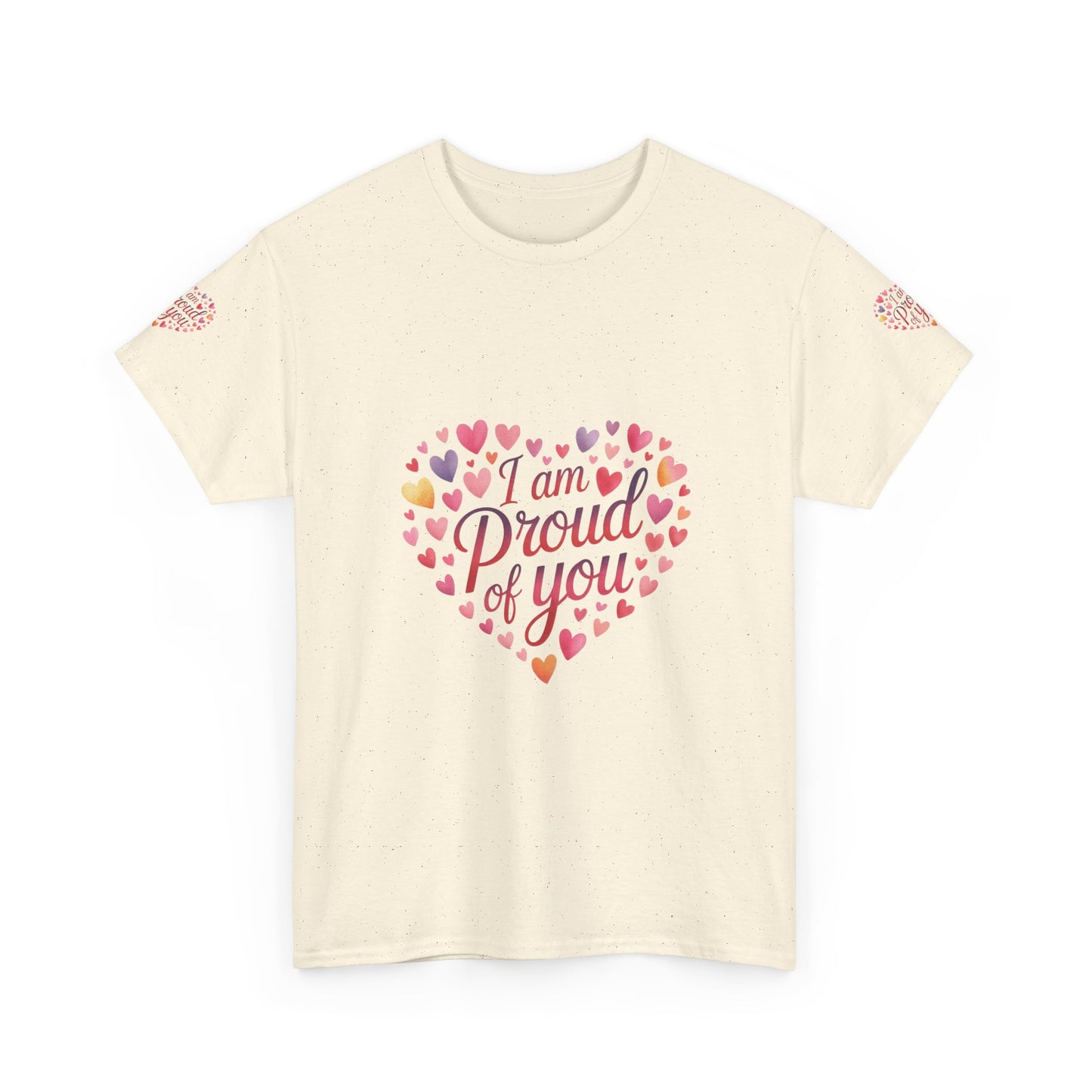 Proud of You Heart T‑Shirt with embroidery