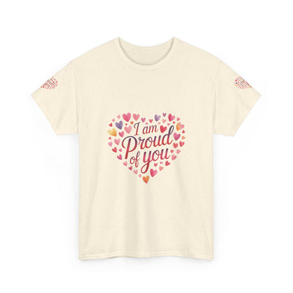 Proud of You Heart T‑Shirt with embroidery