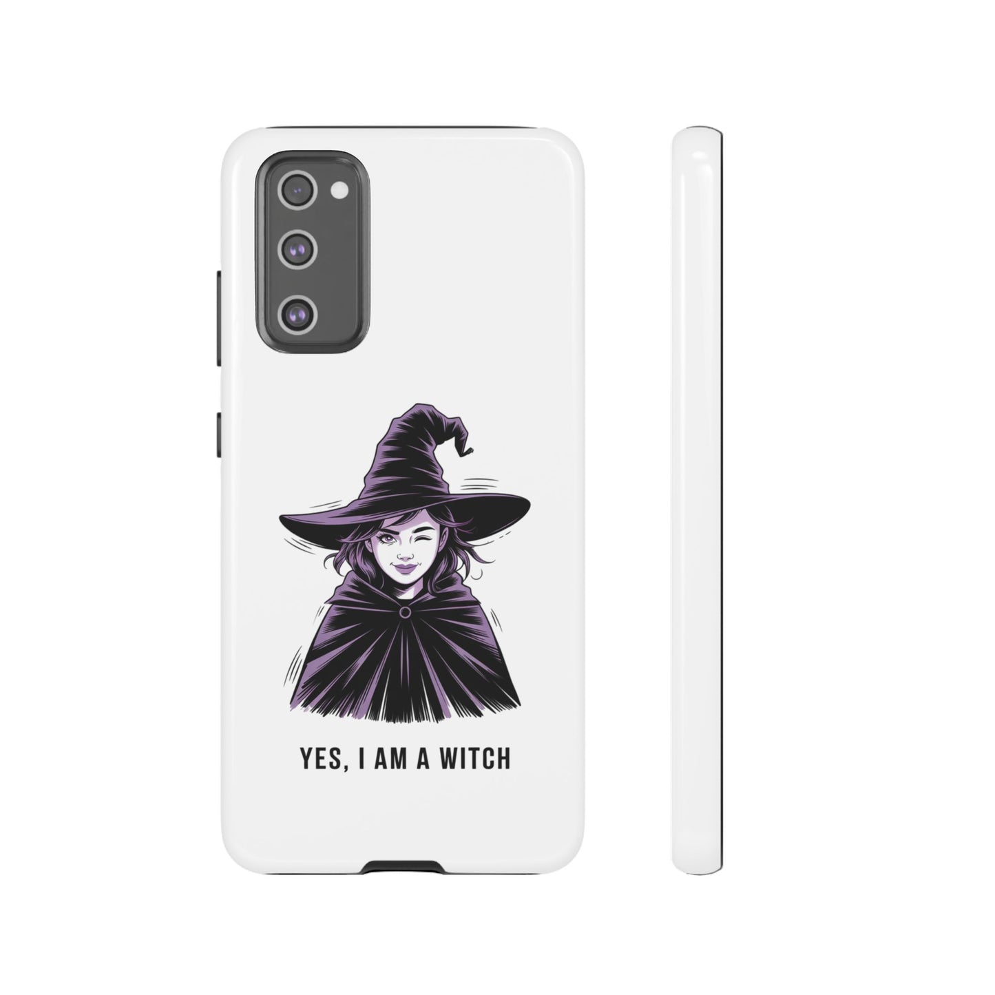 Funda para Samsung — «Sí, soy una bruja» con ilustración de bruja