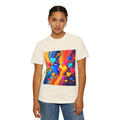 Colorful Heart Rainbow T‑Shirt