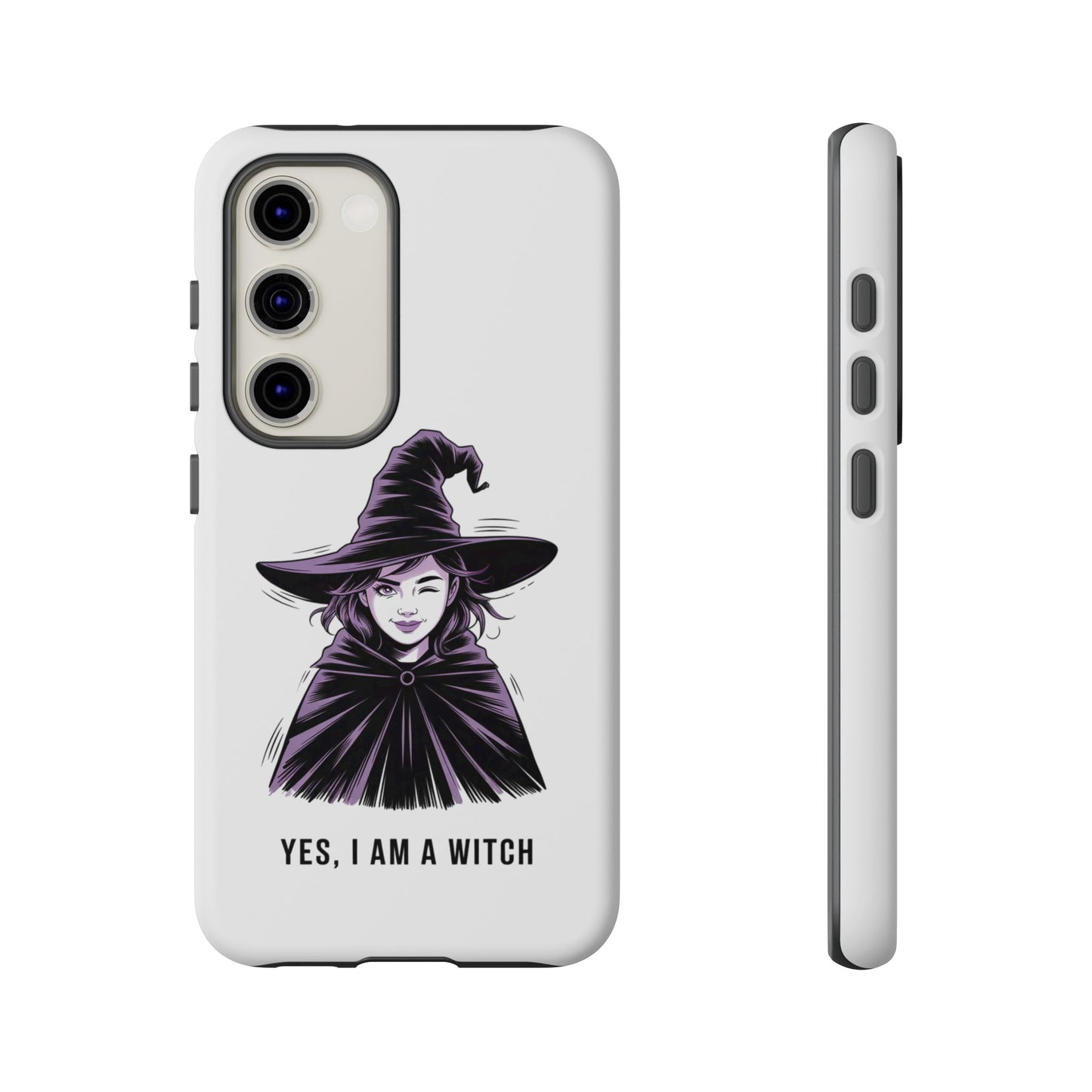 Funda para Samsung — «Sí, soy una bruja» con ilustración de bruja