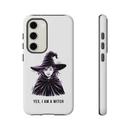 Funda para Samsung — «Sí, soy una bruja» con ilustración de bruja