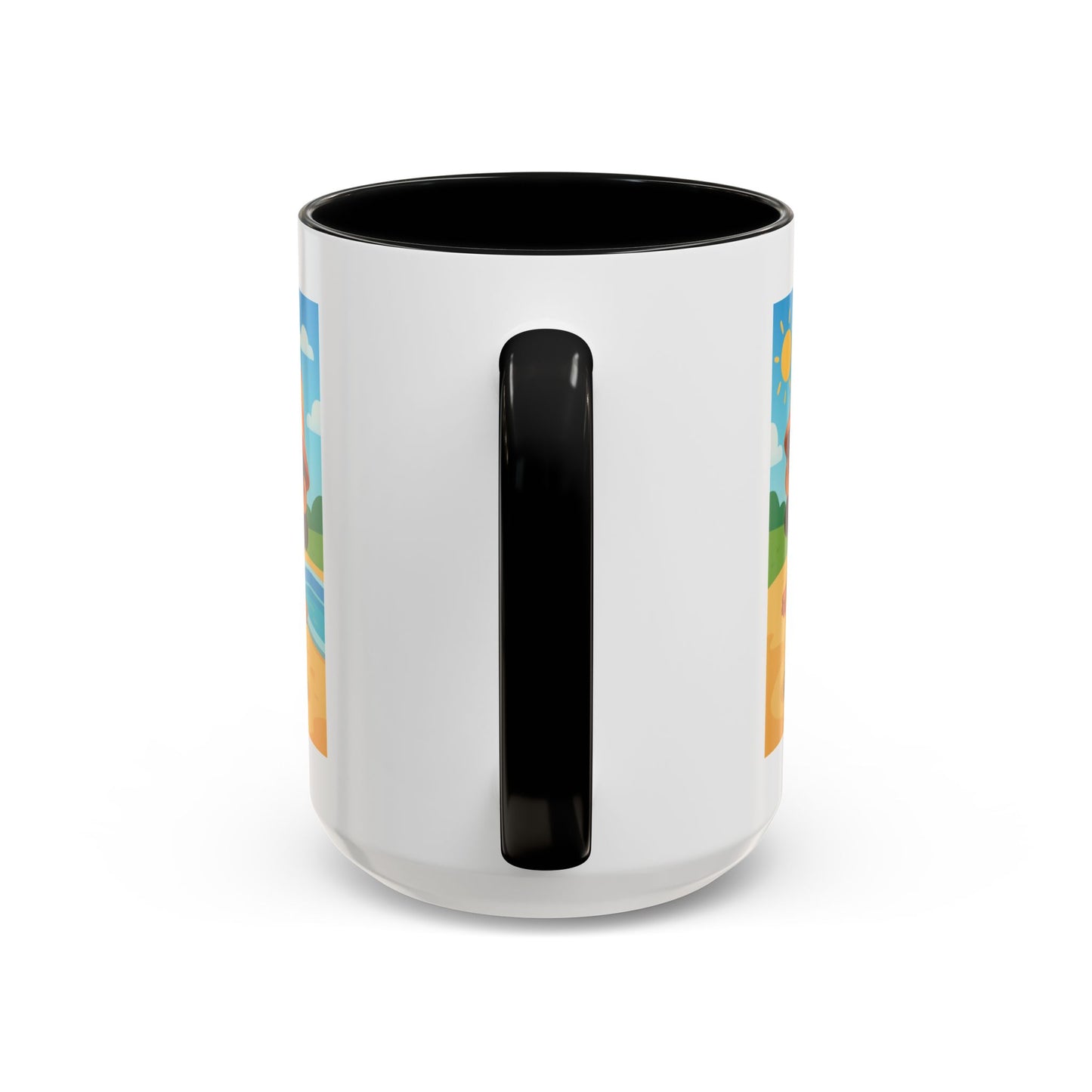 Good Vibes Beach Kid Mug — Accent Coffee Mug (11/15oz)