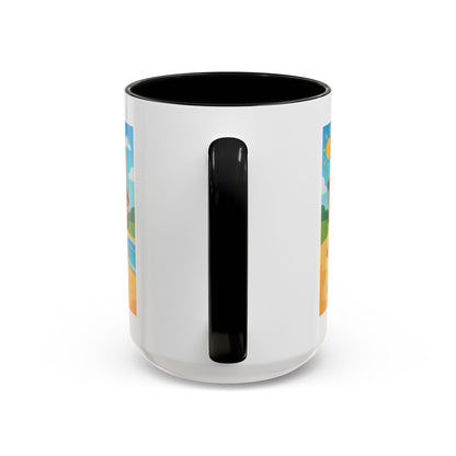 Good Vibes Beach Kid Mug — Accent Coffee Mug (11/15oz)