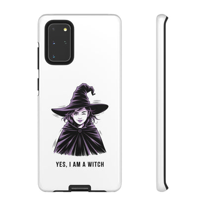 Funda para Samsung — «Sí, soy una bruja» con ilustración de bruja