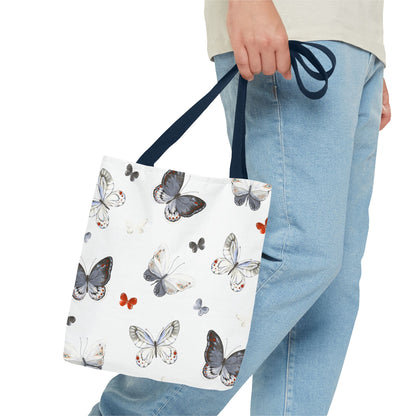 Butterfly Pattern Tote Bag — Lightweight Floral Tote for Everyday Use