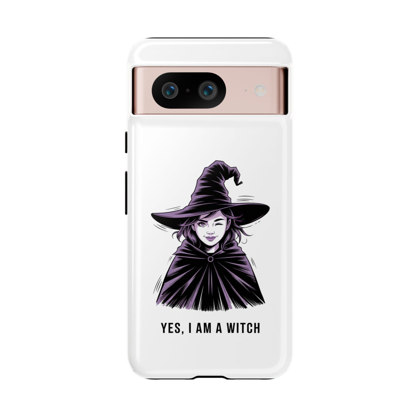 Google Phone Case — “Yes, I Am a Witch” Witchy Illustration
