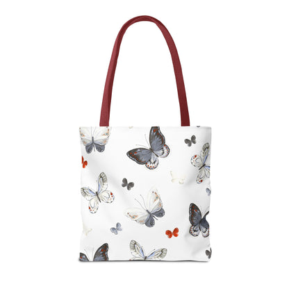 Butterfly Pattern Tote Bag — Lightweight Floral Tote for Everyday Use