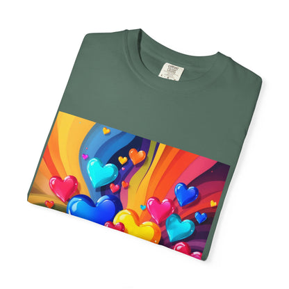 Colorful Heart Rainbow T‑Shirt