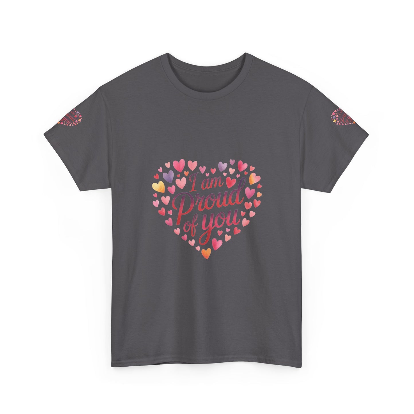 Proud of You Heart T‑Shirt with embroidery