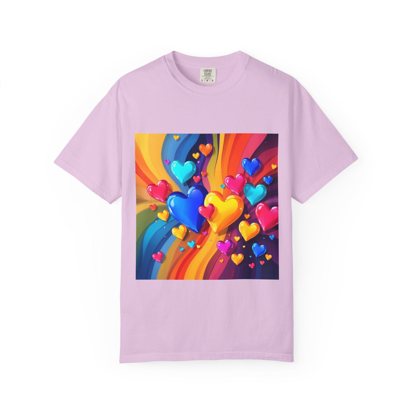 Colorful Heart Rainbow T‑Shirt
