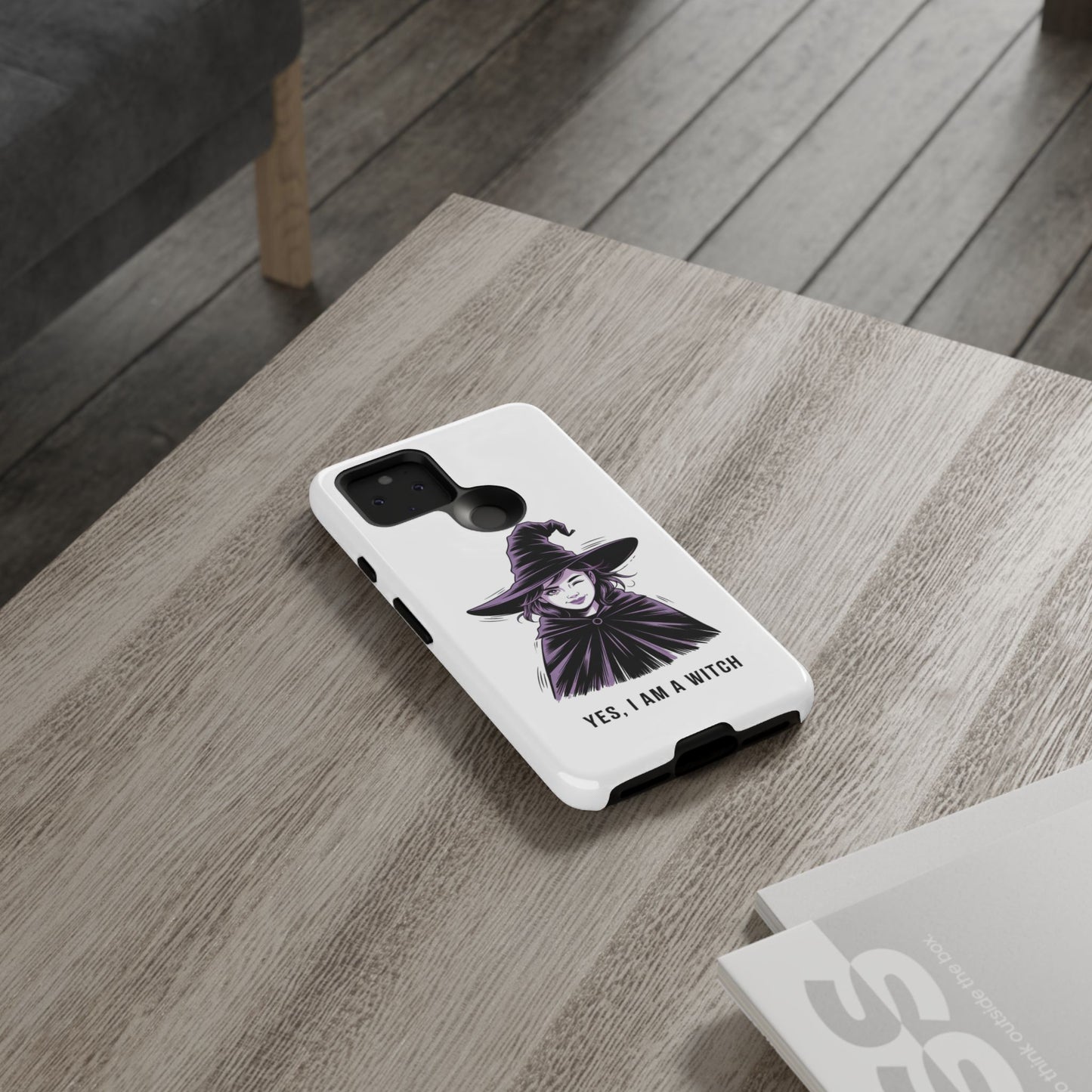 Google Phone Case — “Yes, I Am a Witch” Witchy Illustration