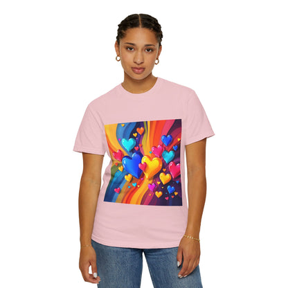 Colorful Heart Rainbow T‑Shirt