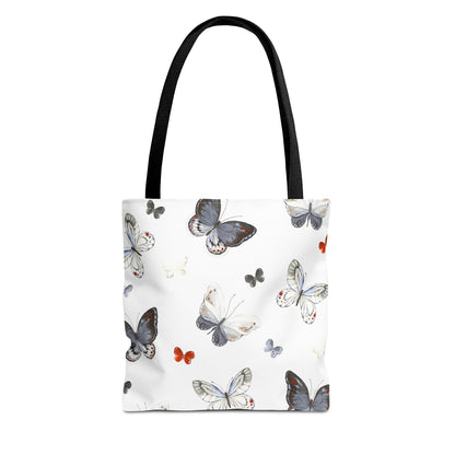 Butterfly Pattern Tote Bag — Lightweight Floral Tote for Everyday Use