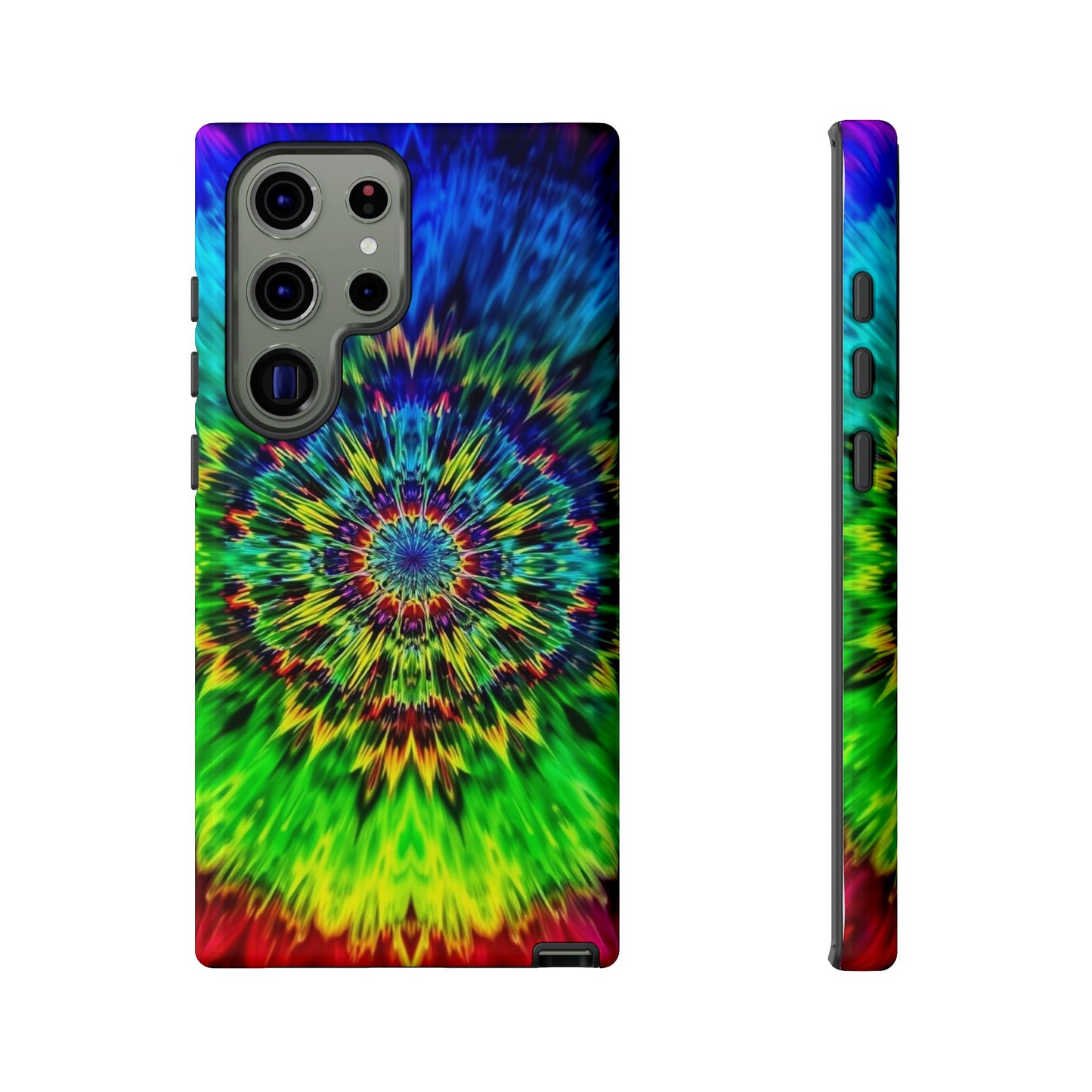 Fundas resistentes para Samsung - Funda para teléfono con mandala teñido anudado arcoíris