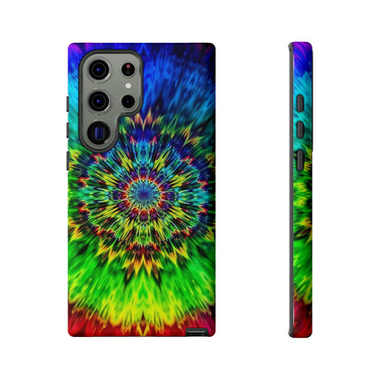 Fundas resistentes para Samsung - Funda para teléfono con mandala teñido anudado arcoíris