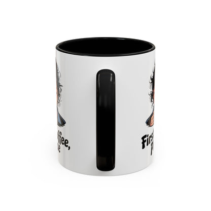 Cute Coffee Mug, First Coffee Please, Gift for Coffee Lovers, Morning Routine, Funny Kitchen Decor, Perfect for Birthdays, Holidays