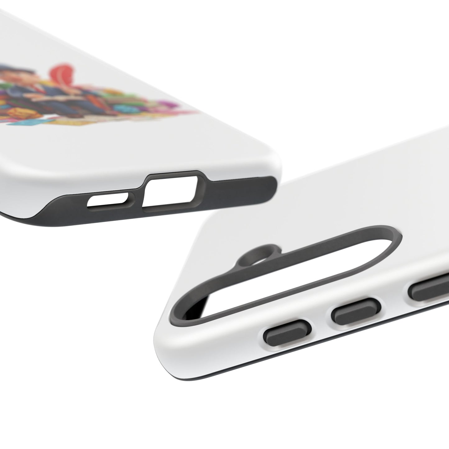 Samsung Bookworm Illustration Phone Case — Cute Scholar with Feather Pen