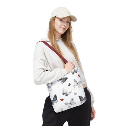 Butterfly Pattern Tote Bag — Lightweight Floral Tote for Everyday Use