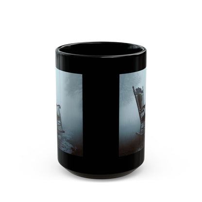 Haunted Rocking Chair Mug - Spooky Fog Gothic Coffee Cup (11oz/15oz)