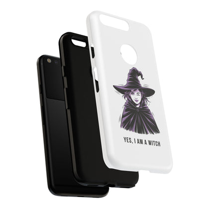 Google Phone Case — “Yes, I Am a Witch” Witchy Illustration