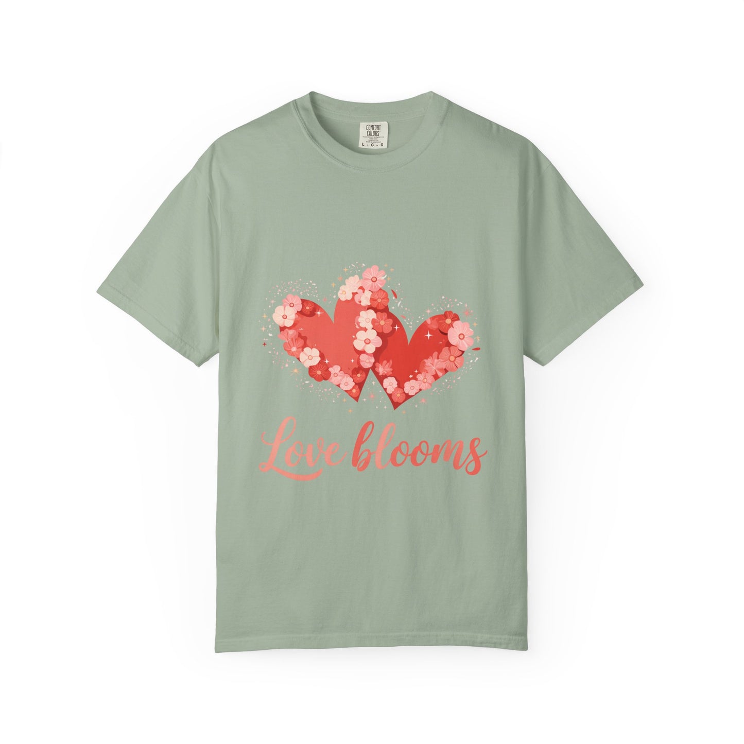 Love Blooms T-Shirt — Floral Heart Graphic Tee for Valentine’s Day