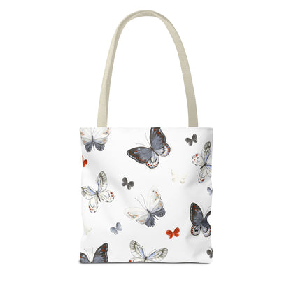 Butterfly Pattern Tote Bag — Lightweight Floral Tote for Everyday Use