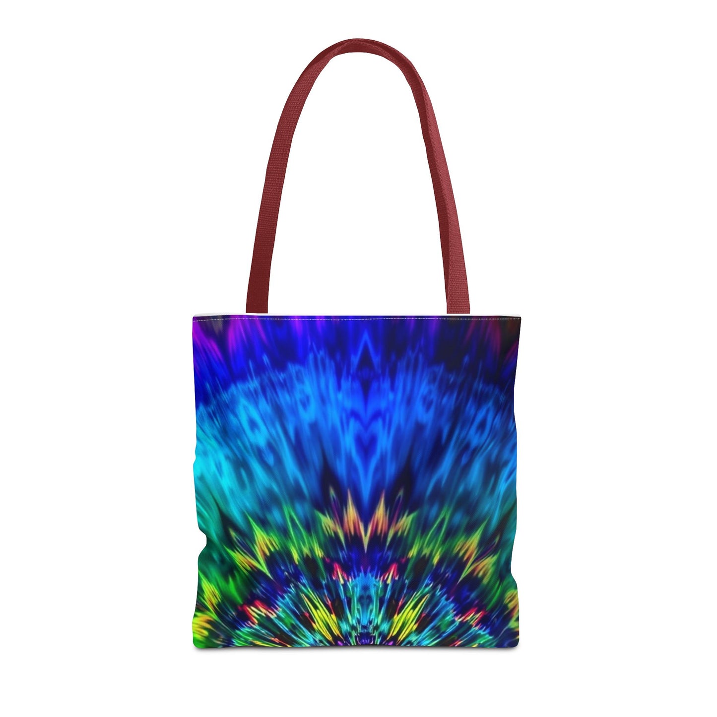 Tie-Dye Kaleidoscope Tote Bag — Vibrant All-Over Print Beach & Market Bag
