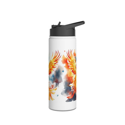 Botella térmica Phoenix: botella térmica de acero inoxidable con diseño de pájaro en llamas