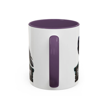 Halloween Raven Coffee Mug, Black Accent Mug, Spooky Drinkware, Unique Gift for Fall, Coffee Lover's Halloween Décor