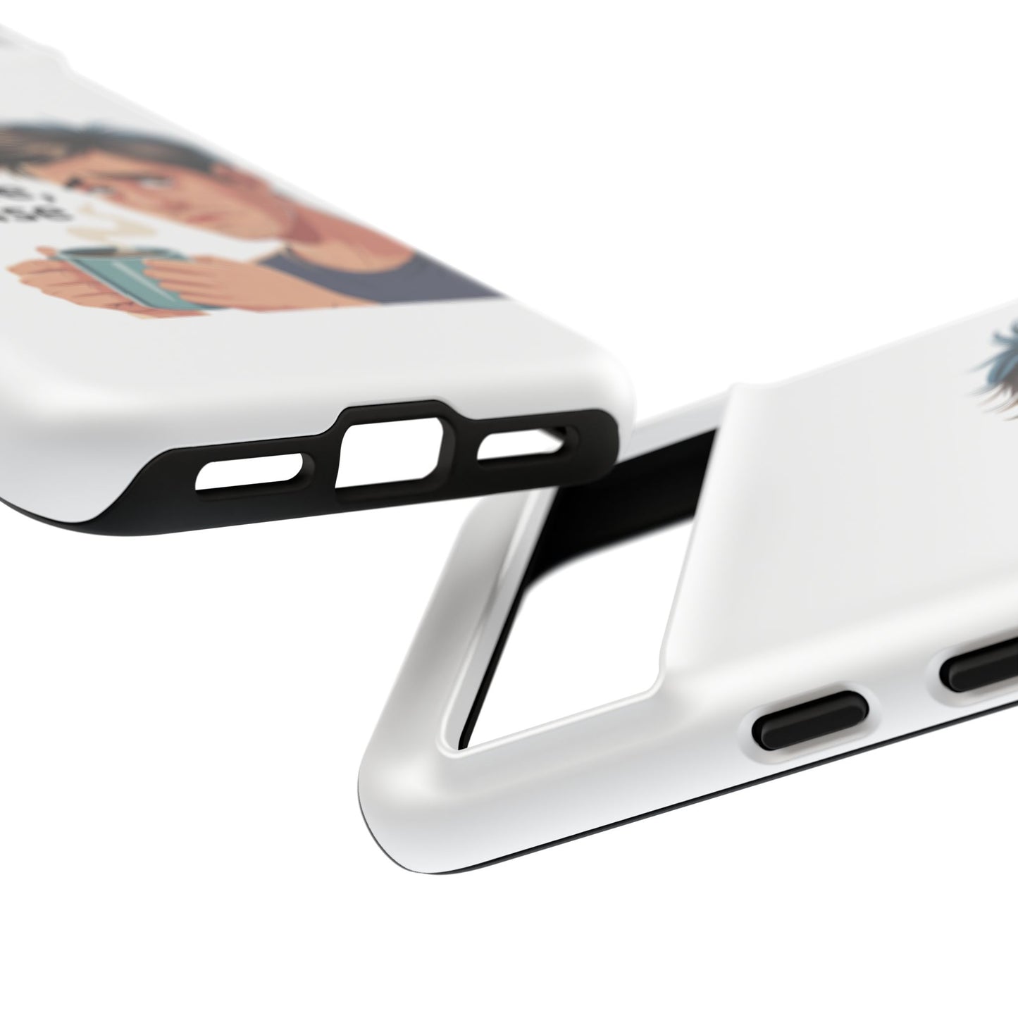 Google Phone Case — "First Coffee, Please" Morning Coffee Funny Protective Case