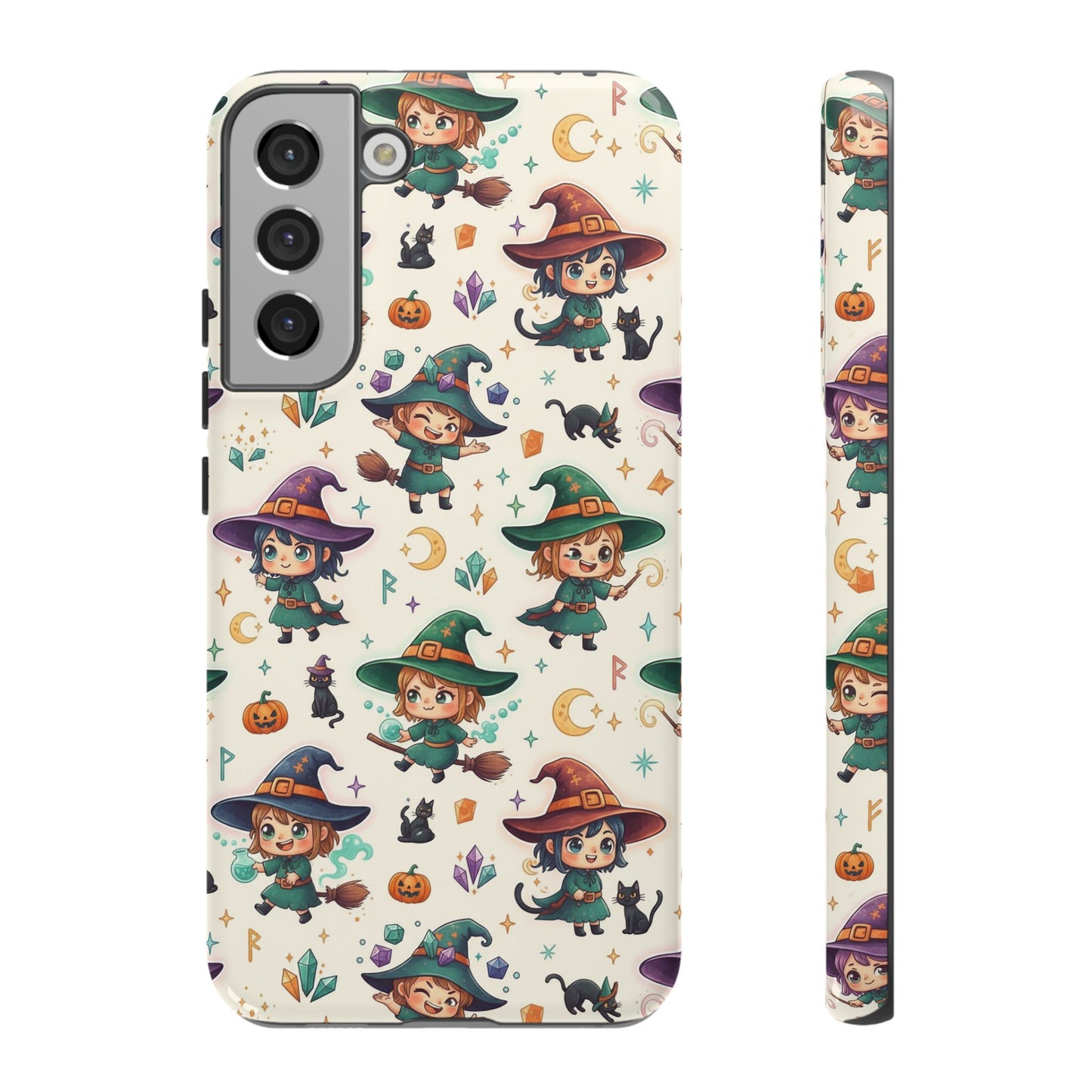 Samsung Handyhülle mit Hexenmotiv für Kinder – Niedliche Halloween-iPhone-Hülle