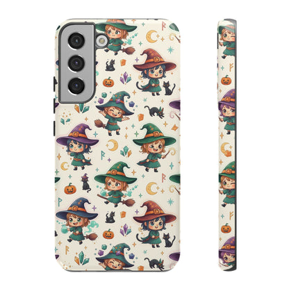 Samsung Handyhülle mit Hexenmotiv für Kinder – Niedliche Halloween-iPhone-Hülle