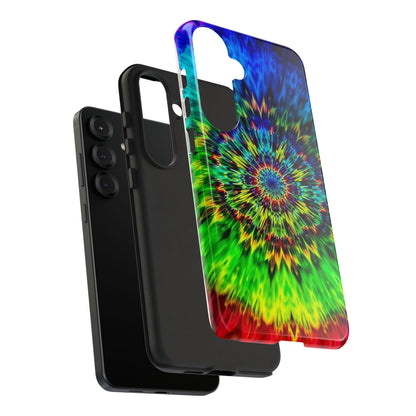 Fundas resistentes para Samsung - Funda para teléfono con mandala teñido anudado arcoíris