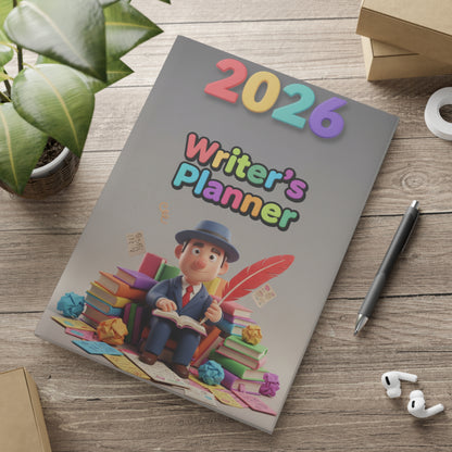 2026 Writer’s Planner Hardcover Notebook — Puffy Cover Writing Journal