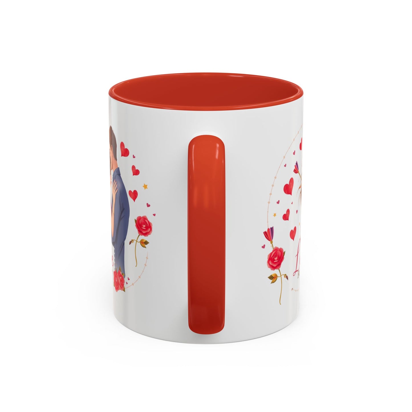 Romantic "Love Be Mine" Accent Coffee Mug — Couples Valentine's Gift